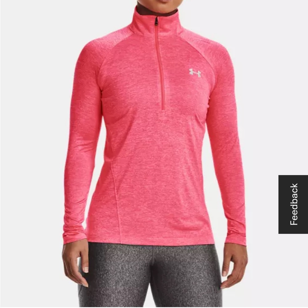 UnderArmour Pink Long Sleeve Dri Fit Workout Shirt